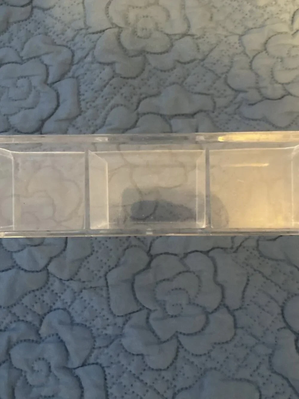 Lot of Two (2) Plastic Makeup / Cosmetic Organizers